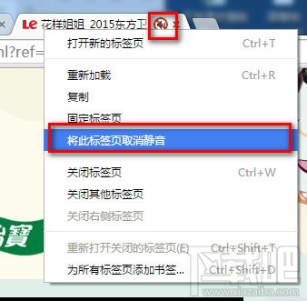  谷歌浏览器关闭网页声音